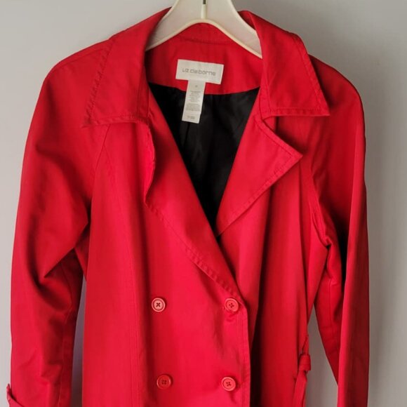 Liz Claiborne Women's Red Coat - Picture 6 of 7